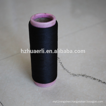 40 150 black spandex covered polyester yarn